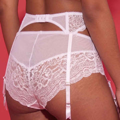 White Lace Garter Belt with Adjustable Straps