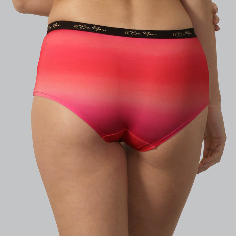 SOIE Woman - High Rise Full Coverage Printed Boyshorts - Panty -for Women