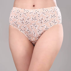 SOIE Woman - High Rise Full Coverage Printed Stretch Cotton Hipster Panty (Pack of 3) - Panty -for Women