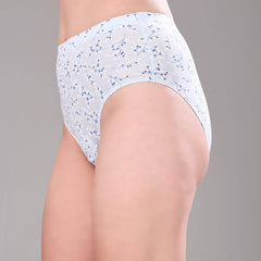 SOIE Woman - High Waist Full Coverage Printed Stretch Cotton Briefs (Pack of 3) - Panty -for Women