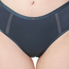 SOIE Woman - High Waist Full Coverage Mesh Panelled Brief - Panty -for Women