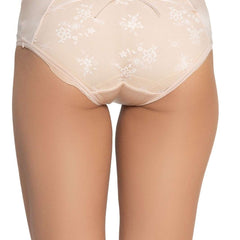 Pink Lace Detail Mid-Rise Briefs- Pack of 2