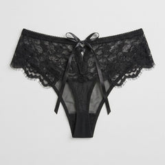 Soft Lace Mid Rise Thongs-Pack of 3