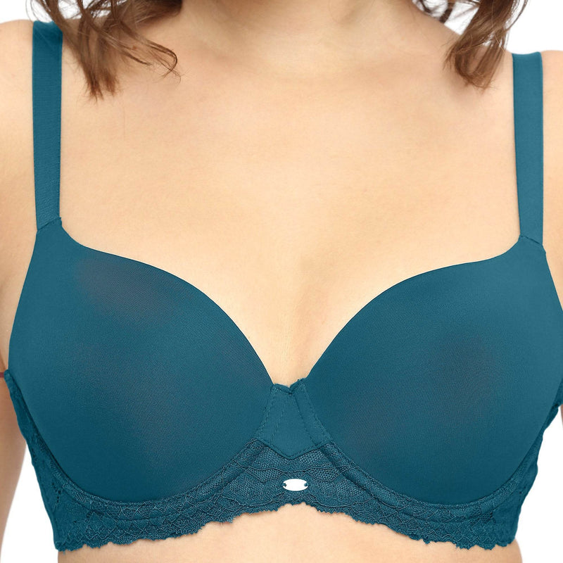 SOIE Woman - Medium Coverage Padded Wired Lace Bra - -for Women