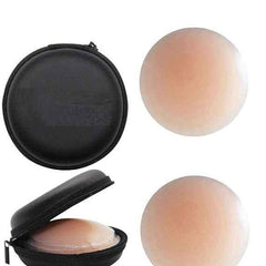 Women's Free Size 1 Pairs Adhesive Reusable Silicone Nipple Cover Pad