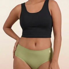 4 Pack - Green Mid-waist Seamless Underwear