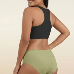 4 Pack - Green Mid-waist Seamless Underwear