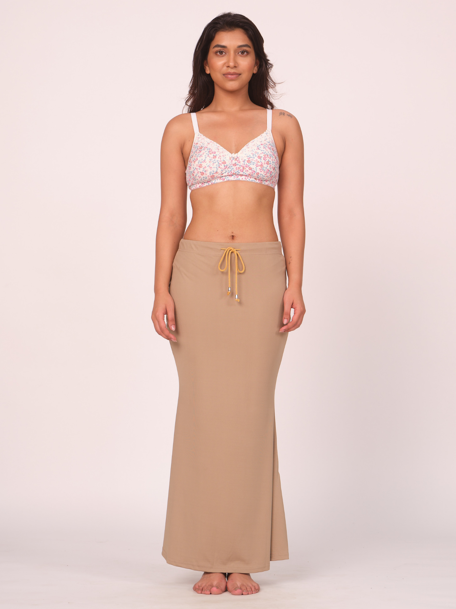 Munns & Mars Polyester Fish-Cut Saree Shapewear