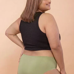4 Pack - Green Mid-waist Seamless Underwear