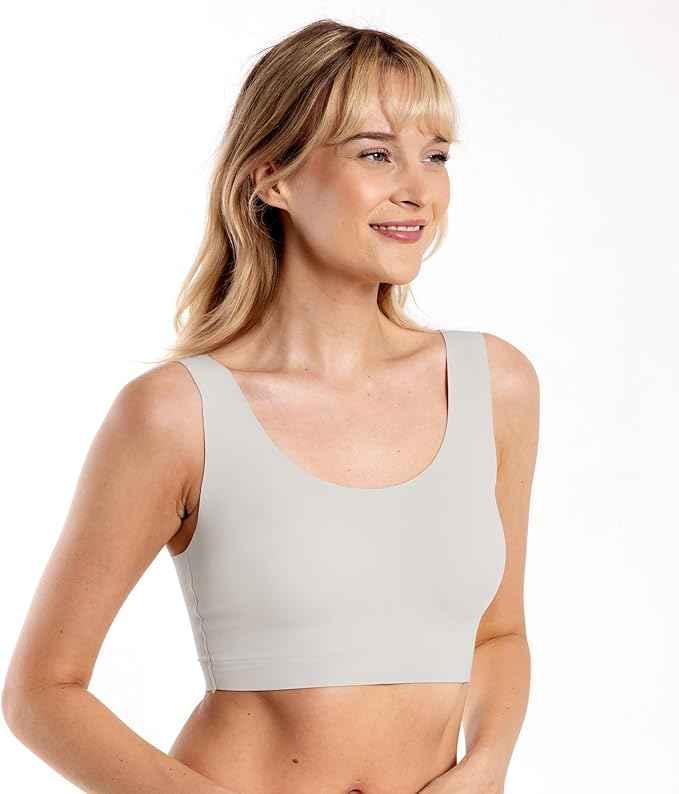 Pullover Wireless Bras for Women, Seamless Full Coverage U Neck No wire T-Shirt Bra