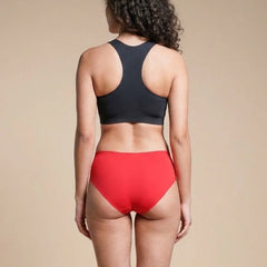 4 Pack - Red Mid-waist Seamless Underwear