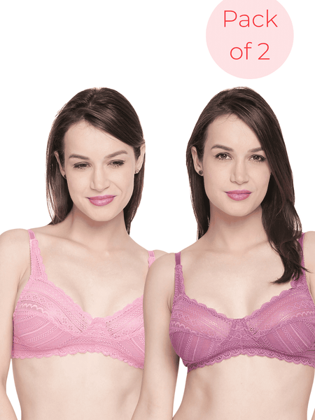 MAXTOUCH | Non Padded Lace Bra (COMBO)