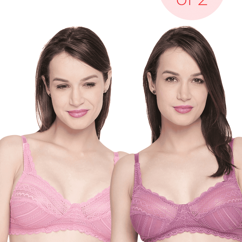 MAXTOUCH | Non Padded Lace Bra (COMBO)