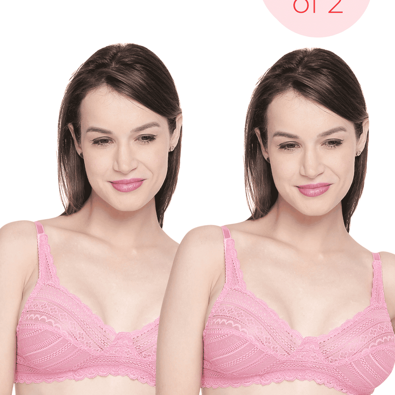 MAXTOUCH | Non Padded Lace Bra (COMBO)