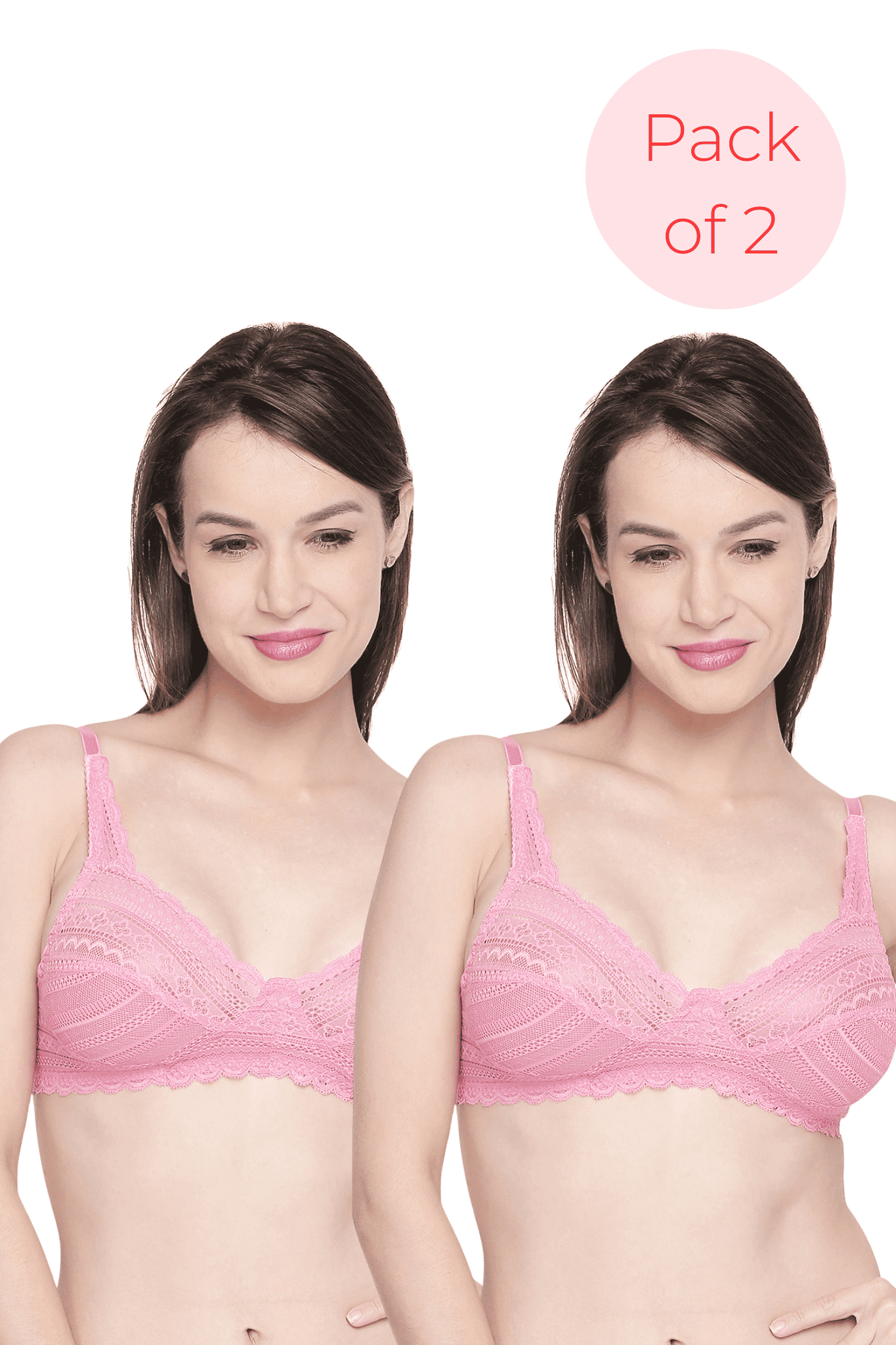 MAXTOUCH | Non Padded Lace Bra (COMBO)