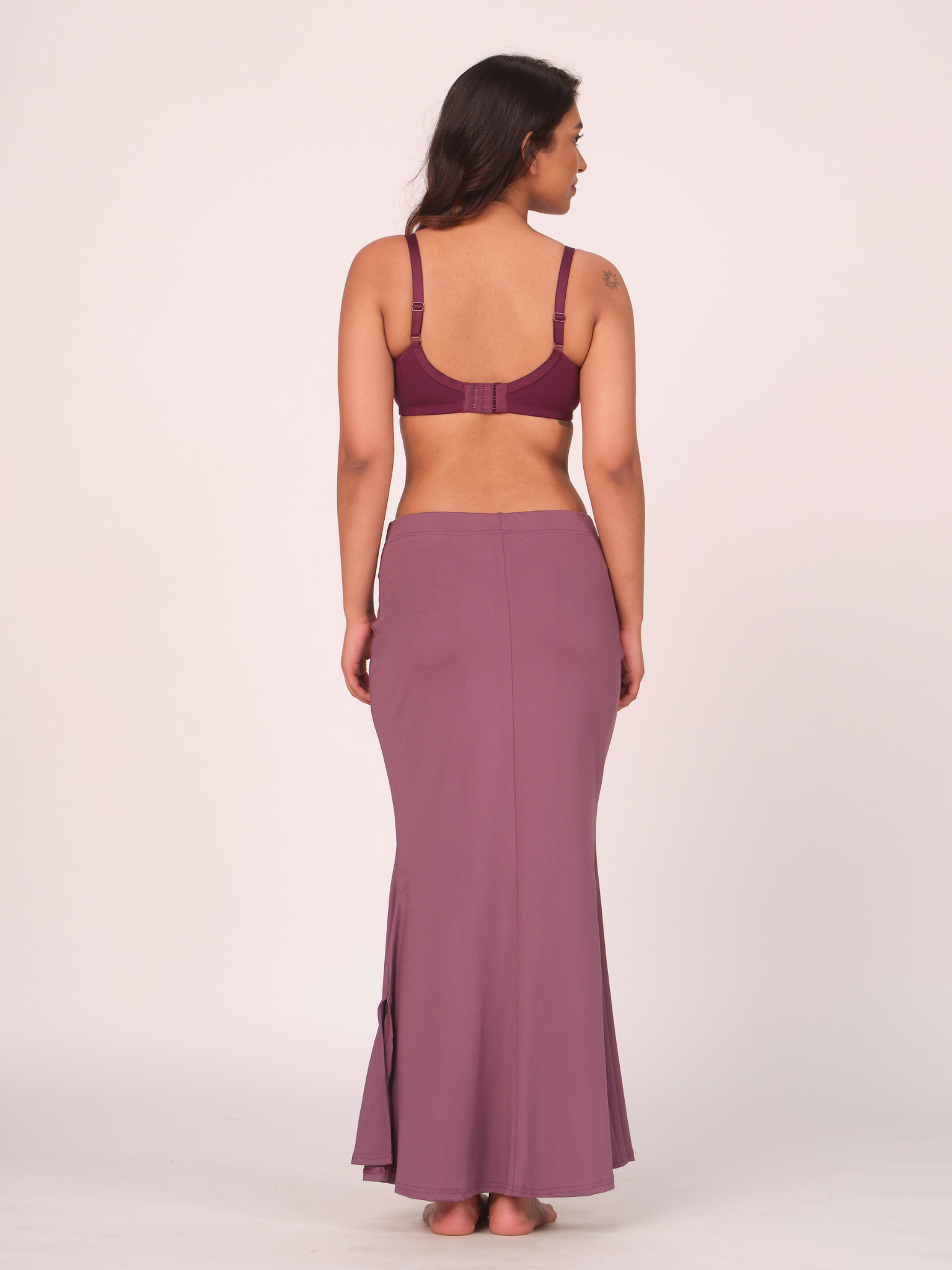 Munns & Mars Polyester Fish-Cut Saree Shapewear