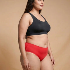 3 Pack - Red Mid-waist Seamless Underwear