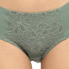 SOIE Woman - High Waist Full Coverage Lace Brief - Panty -for Women