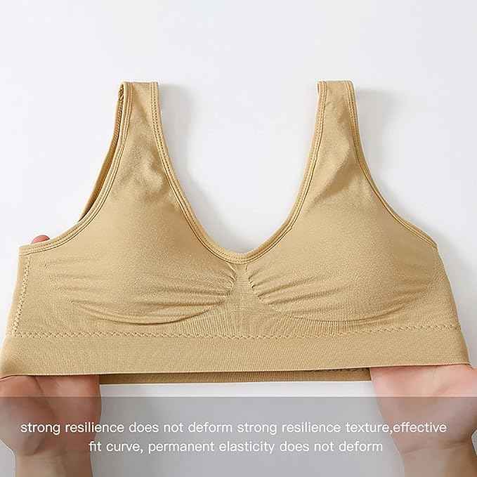 Pack Of 2 Womens Fashion Sports Bra | Seamless, Padded, Non-Wired Gym & Yoga Bra | High Support, Comfortable Everyday Bralette