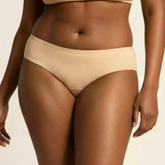 Beige underwear on a neutral background