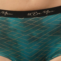 SOIE Woman - High Rise Full Coverage Printed Boyshorts - Panty -for Women