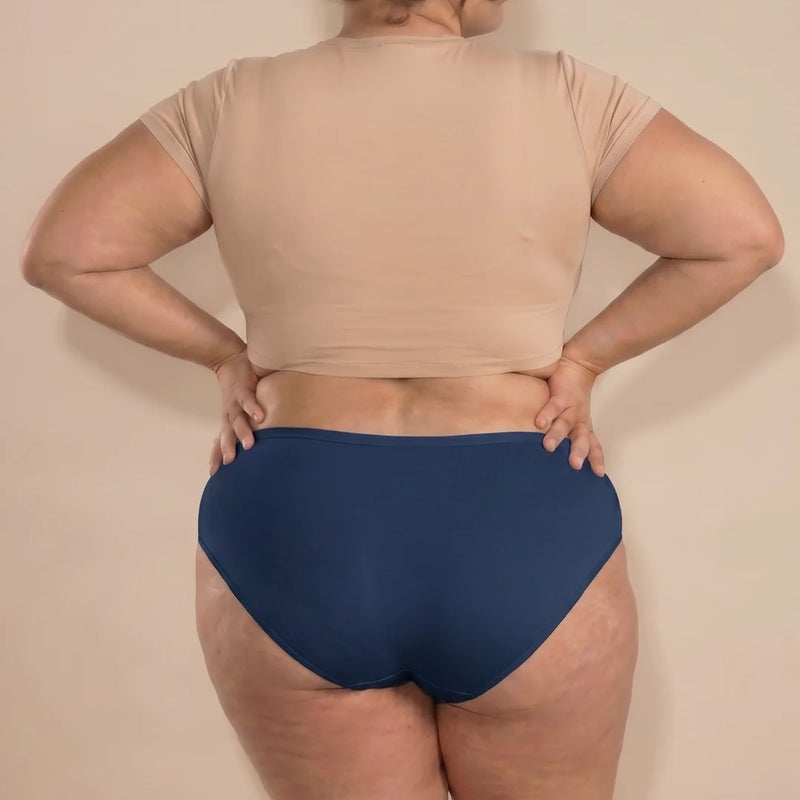 4 Pack - Blue Bamboo Absorbent Underwear