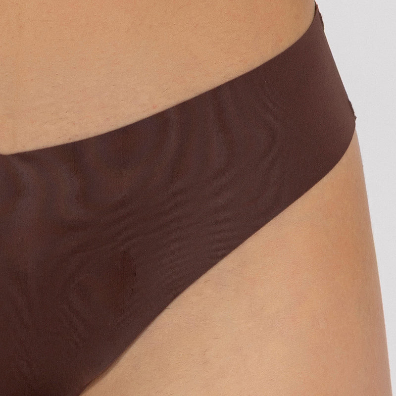 Brown Seamless Lingerie Set