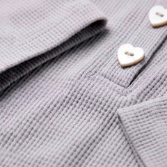 Women’s Premium Grey Waffle Pyjama Set