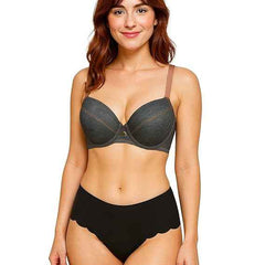 Women’s Denim Look Everyday Padded Push-Up Bra with Adjustable Straps Comfort Fit Bra Panty Set Set (Copy)
