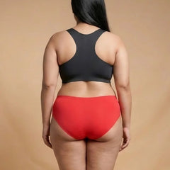 3 Pack - Red Mid-waist Seamless Underwear