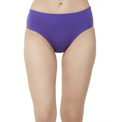 SOIE Woman - High Rise Full Coverage Solid Colour Cotton Stretch Hipster Assorted Panty (Pack of 3) - Panty -for Women