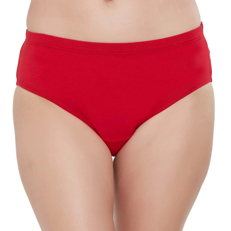 SOIE Woman - High Rise Full Coverage Solid Colour Cotton Stretch Hipster Assorted Panty (Pack of 3) - Panty -for Women