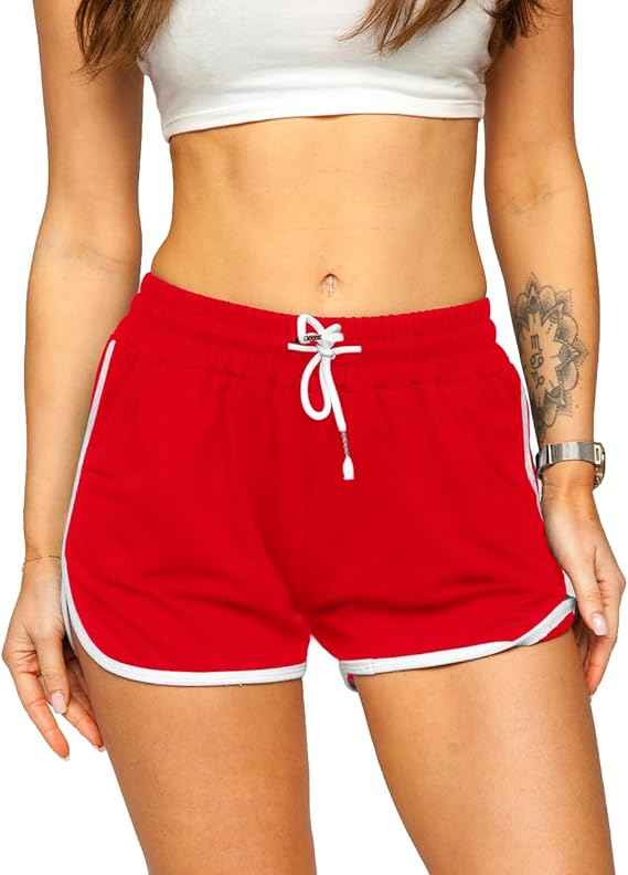 Plus Size for Women Cotton Shorts Dolphin Design Athletic Shorts Women Sports Shorts for Dance, Yoga, Running