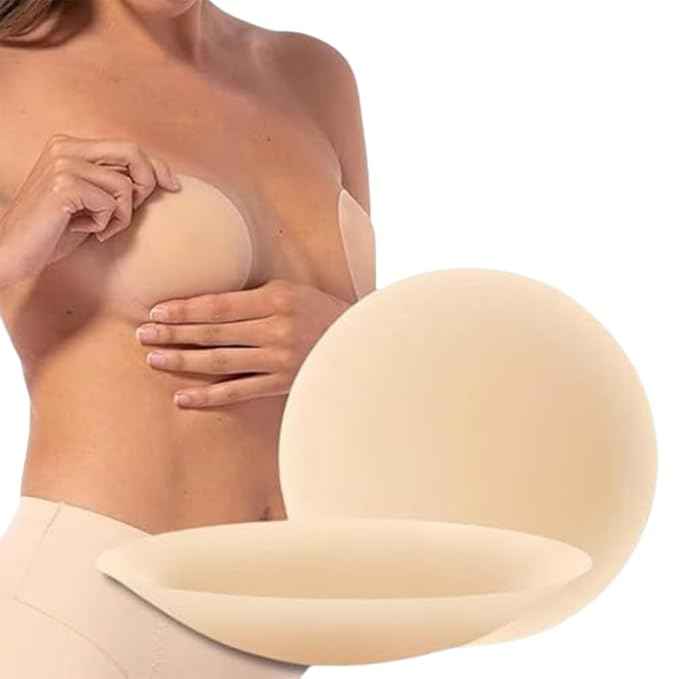 Women's Free Size 1 Pairs Adhesive Reusable Silicone Nipple Cover Pad