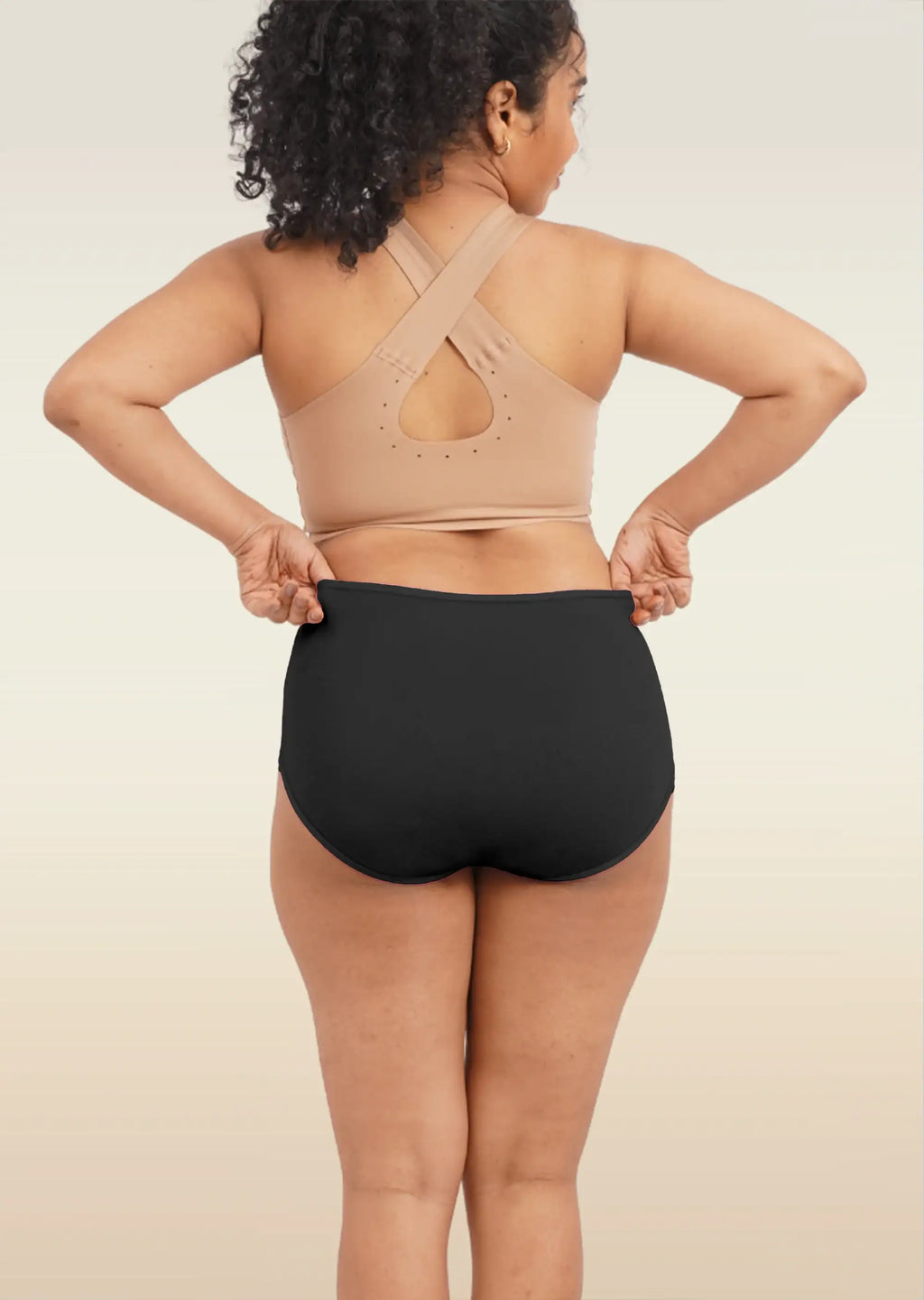 5 Pack - Black High-waist Bamboo Underwear