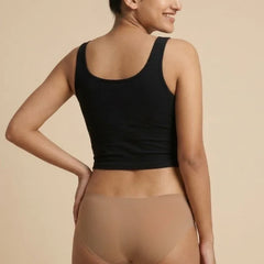 4 Pack - Beige Mid-waist Seamless Underwear
