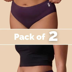 2 Pack - Violet Bamboo Absorbent Underwear