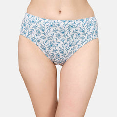 SOIE Woman - High Rise Full Coverage Printed Stretch Cotton Hipster Panty (Pack of 3) - Panty -for Women