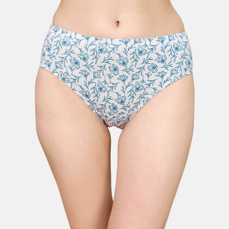 SOIE Woman - High Rise Full Coverage Printed Stretch Cotton Hipster Panty (Pack of 3) - Panty -for Women