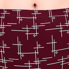 SOIE Woman - High Waist Full Coverage Printed Stretch Cotton Briefs (Pack of 3) - Panty -for Women