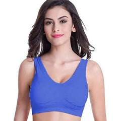Pack Of 2 Womens Fashion Sports Bra | Seamless, Padded, Non-Wired Gym & Yoga Bra | High Support, Comfortable Everyday Bralette