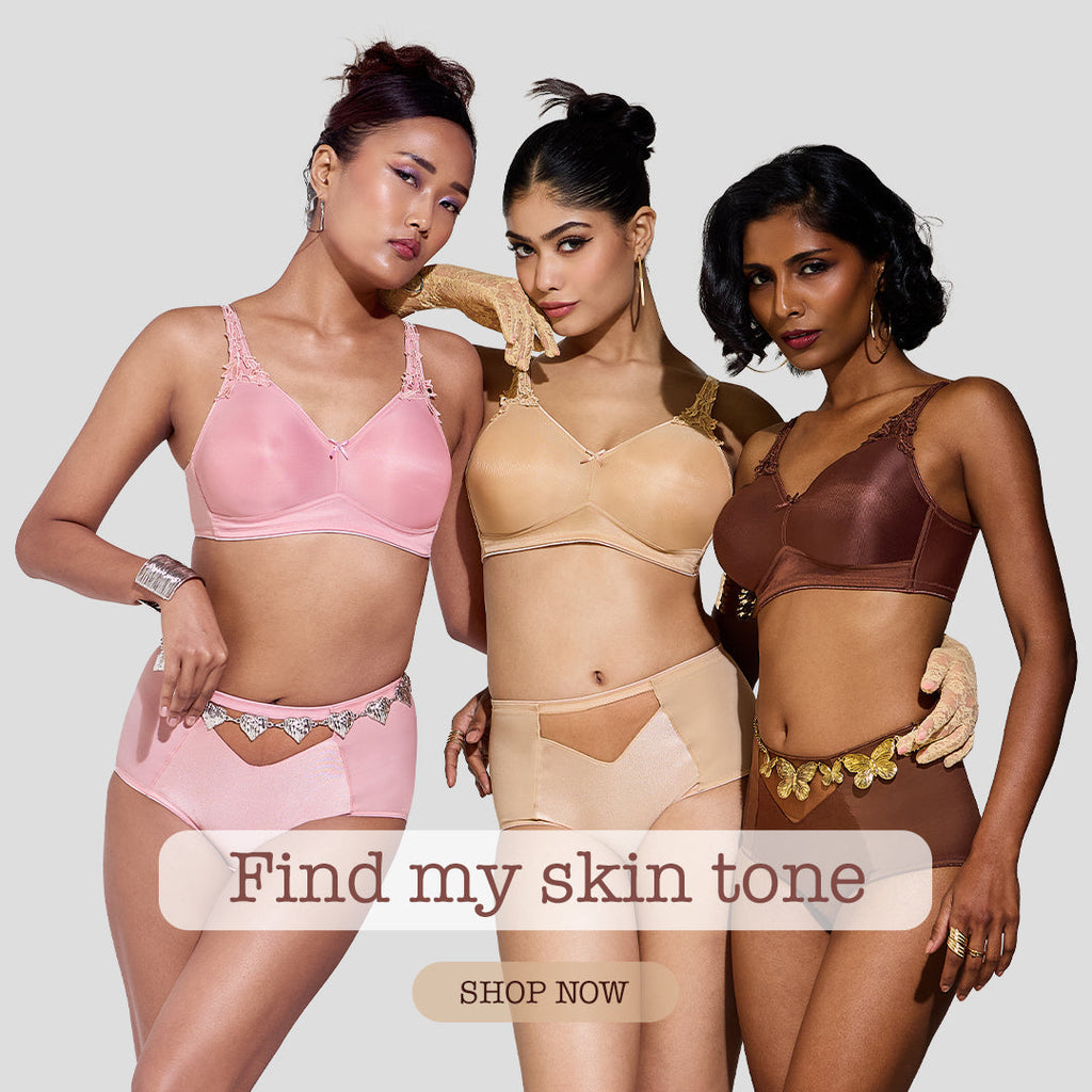 MAROON Quite Bloom Find My Skin Tone Seamless Non-Padded T-Shirt Elevated Coverage Graceful minimizer Structured Shoulder Women Everyday Bra - Strawberry