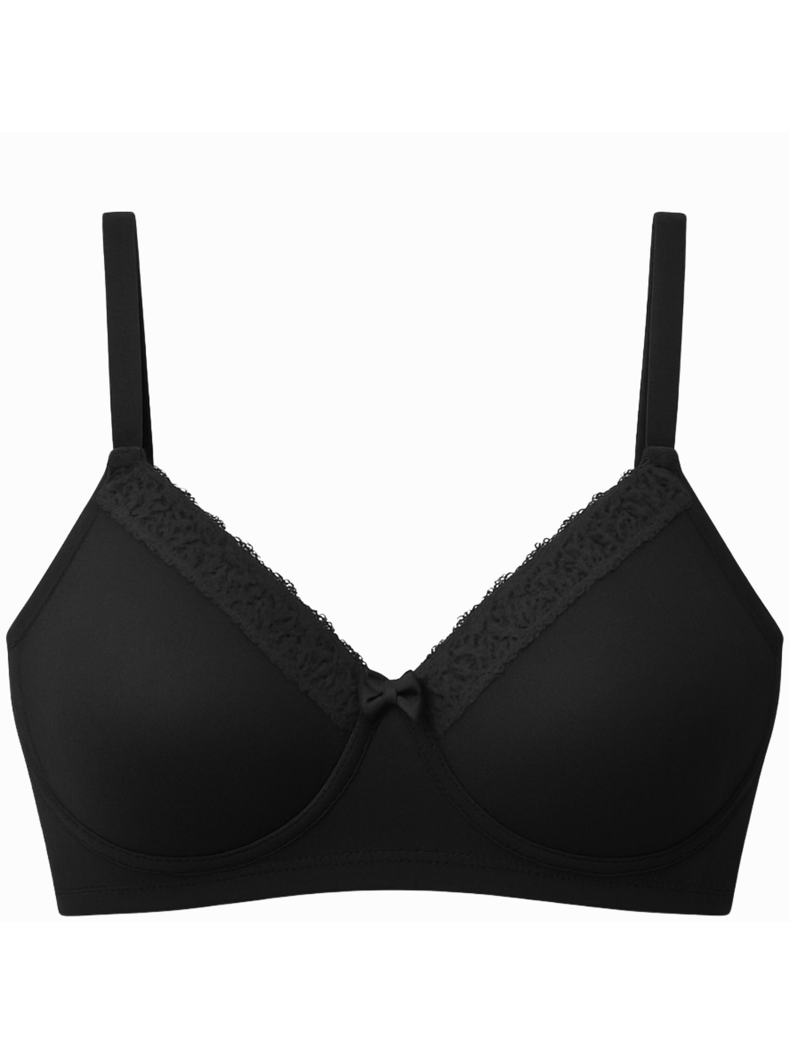Lightly Padded T-Shirt Bra - Black