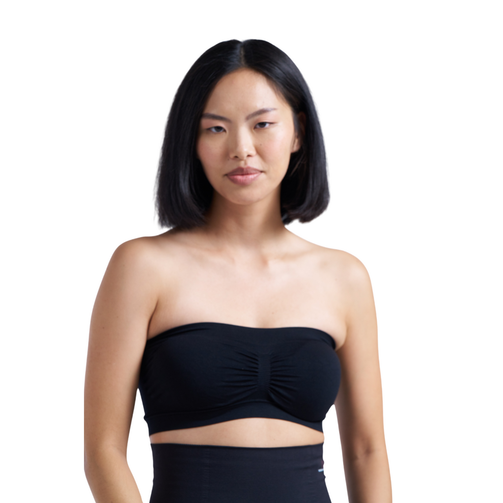 Munns & Mars Bundle of Seamless Non-Padded Tube Bra- Beige & Black