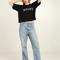 Bamboo Fabric Gen Z Women Oversize Crop T-Shirt | Ultra Soft Breathable | Trendy Streetwear Crop Top | Sustainable Fashion