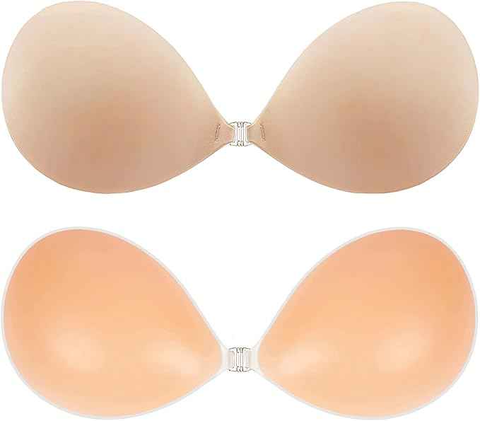 Brachy Beige Solid Silicon Non-Wired Lightly Padded Bandeau Bra