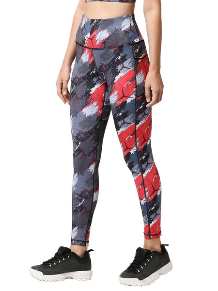 SOIE Woman - High Waist Ankle Length Sports Leggings With Pockets - Sports Leggings -for Women