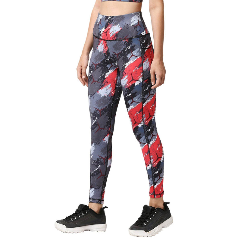 SOIE Woman - High Waist Ankle Length Sports Leggings With Pockets - Sports Leggings -for Women