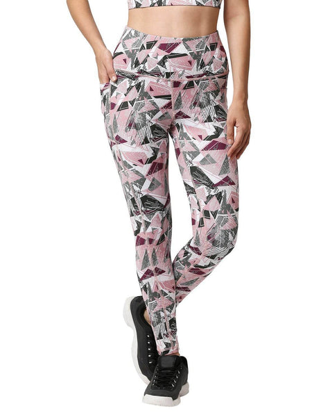 SOIE Woman - High Waist Ankle Length Sports Leggings With Pockets - Sports Leggings -for Women