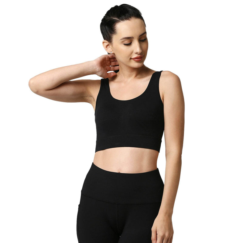 SOIE Woman - Medium Impact Non Padded Non Wired Long Line Sports Bra (Pack of 2) - Sports Bra -for Women